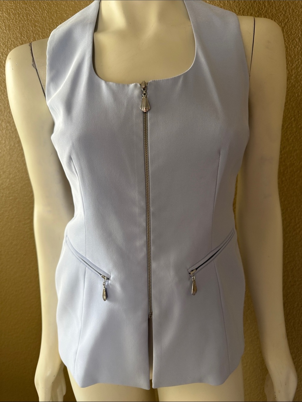 Rina Rossi Lavender Sleeveless Tailored Shell Accents